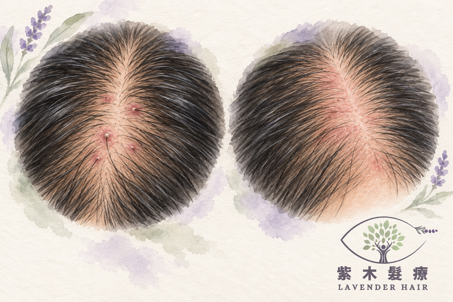 頭瘡・痛粒・敏感情境插畫