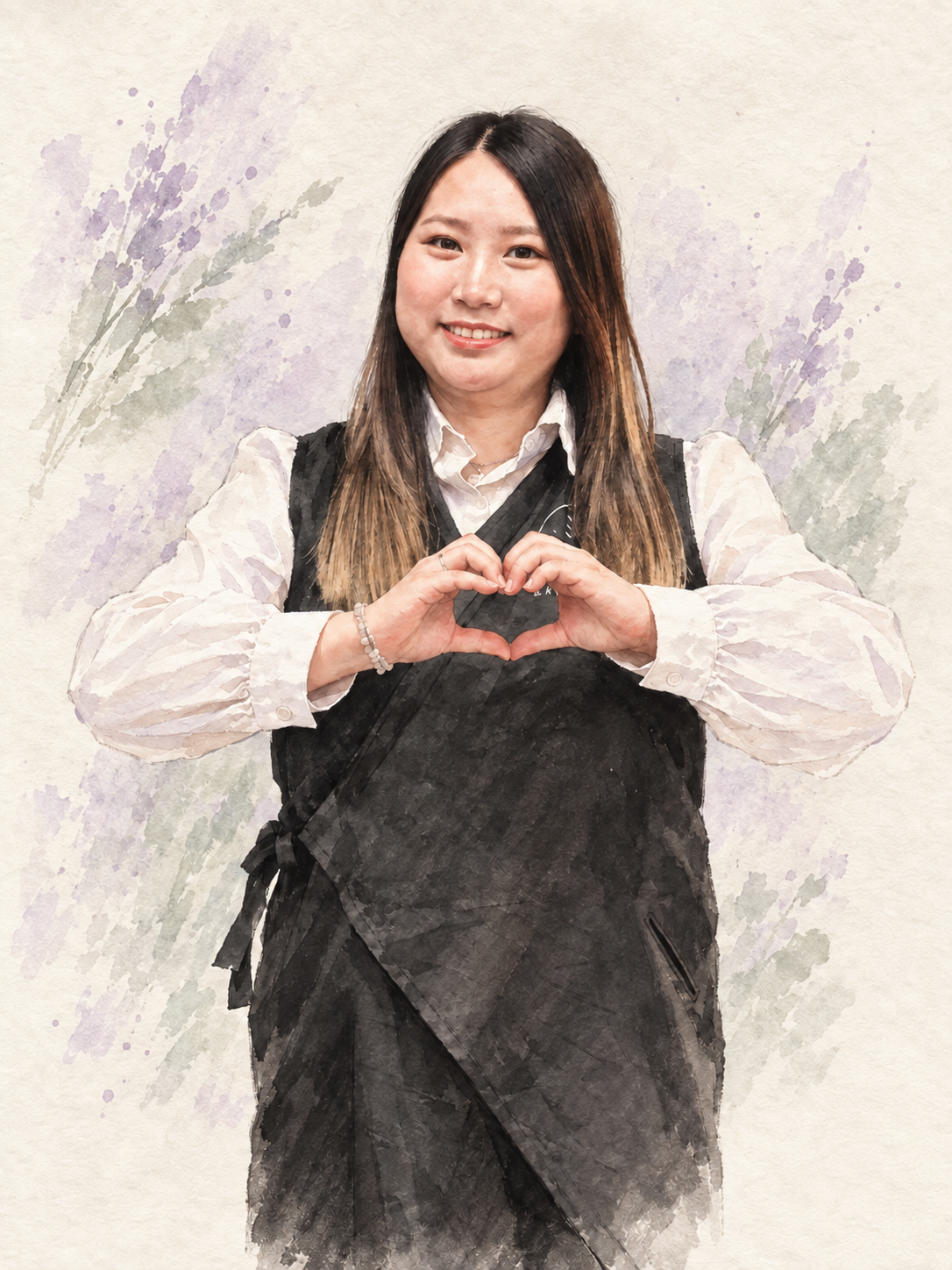 Juliet | Lavender Hair Senior Therapist