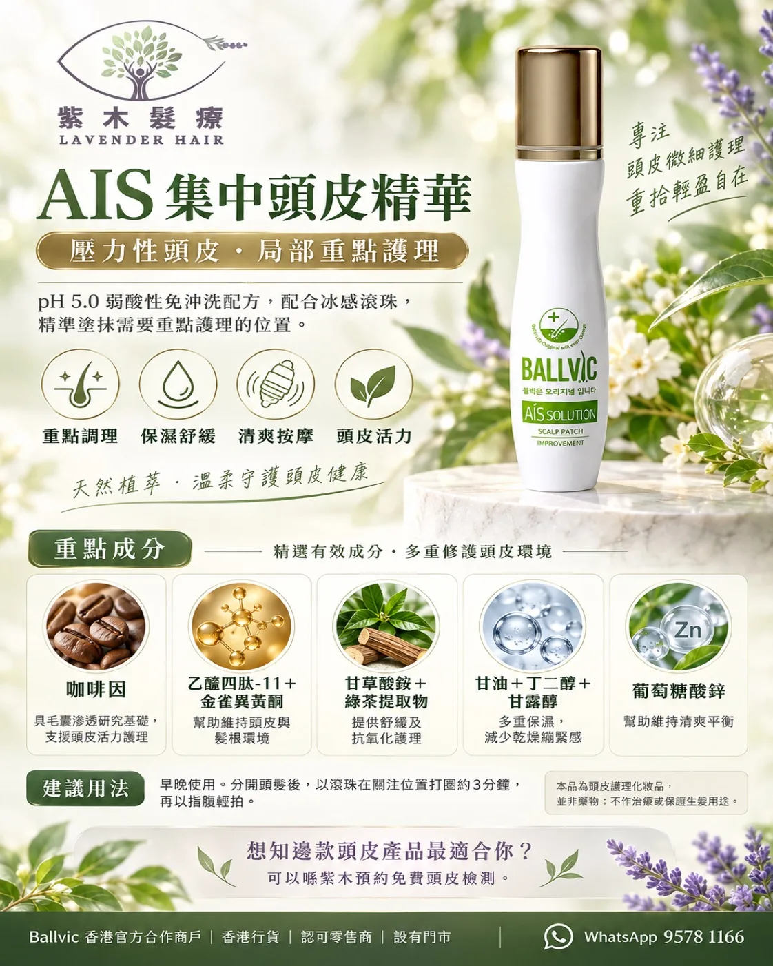 AIS Solution詳細成分與產品說明圖
